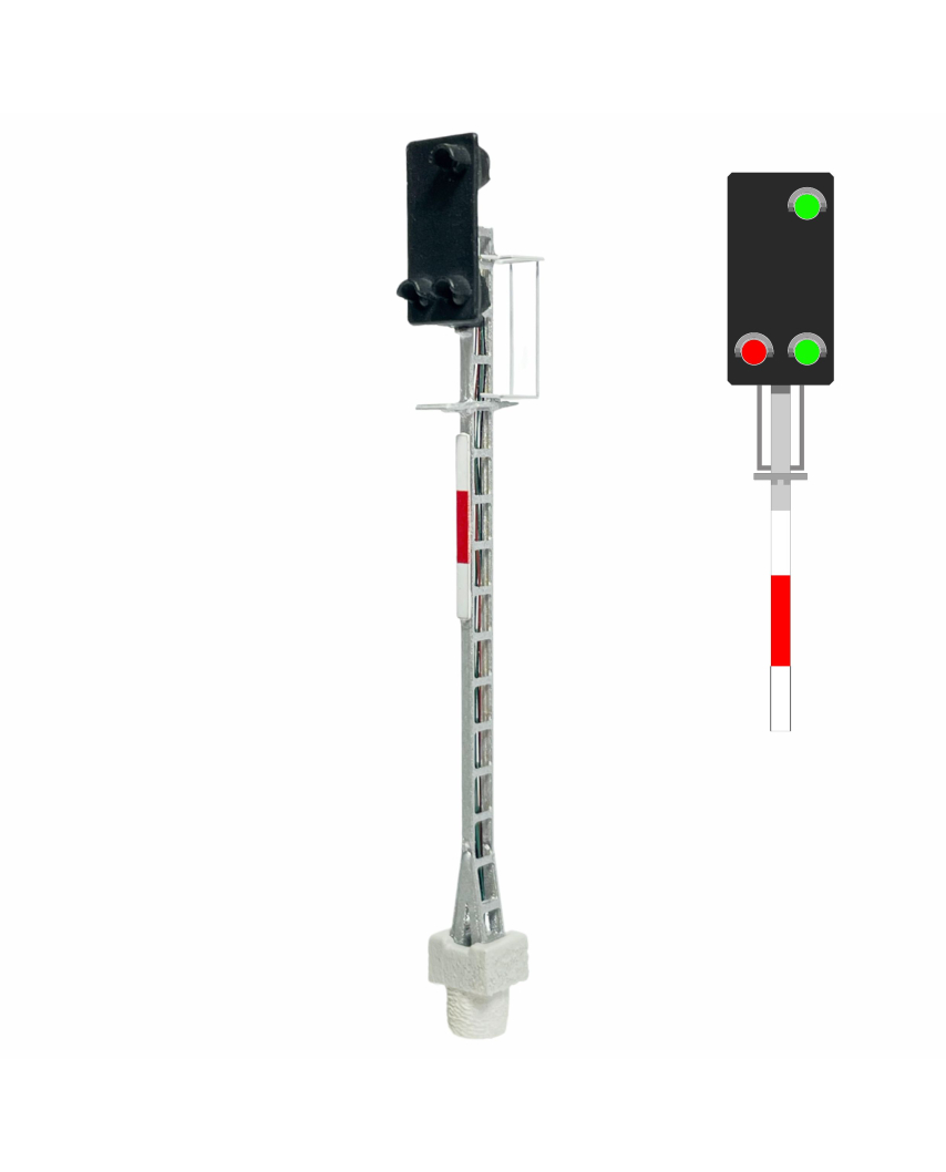 N | ?BB - Main signal with 3 LEDs (green/red/green