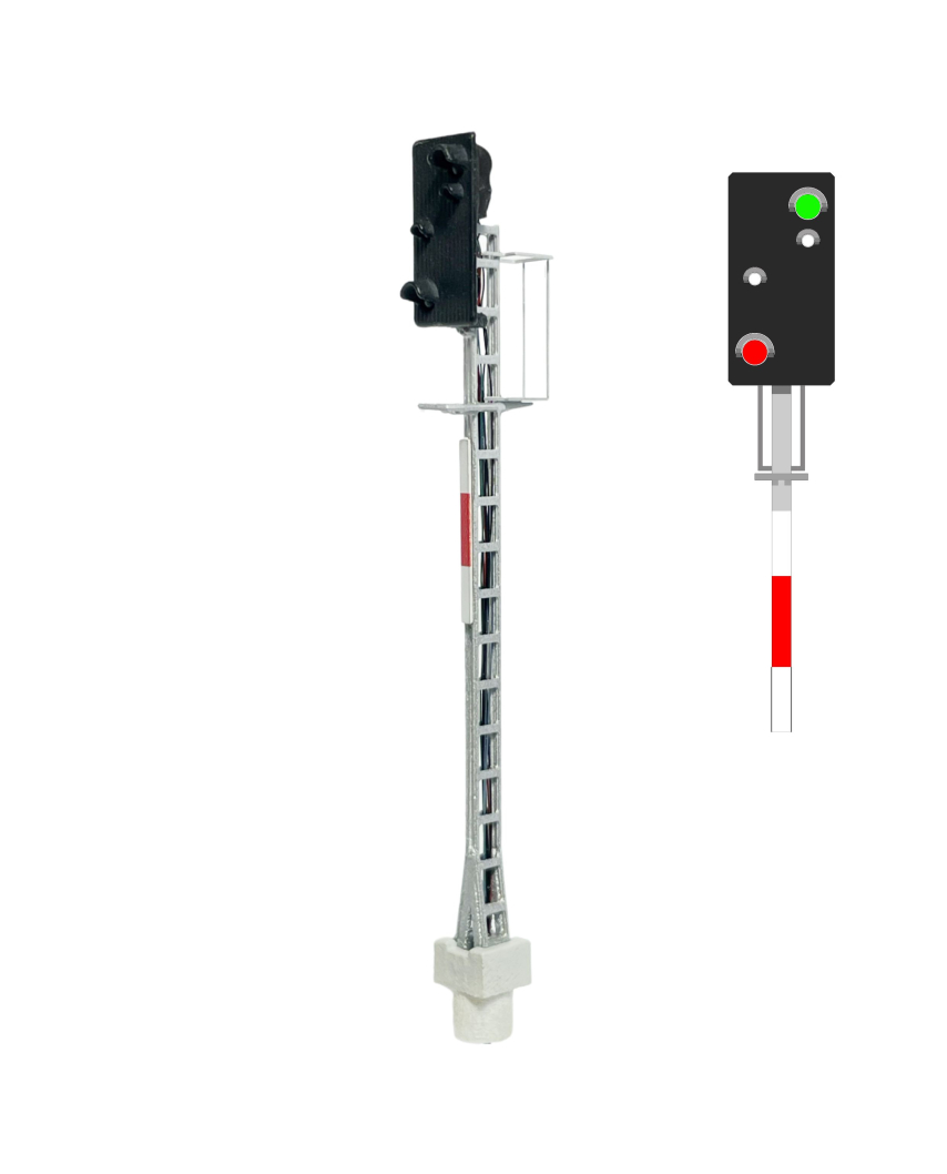 N | ?BB - Main signal with 4 LEDs (green/white/whi