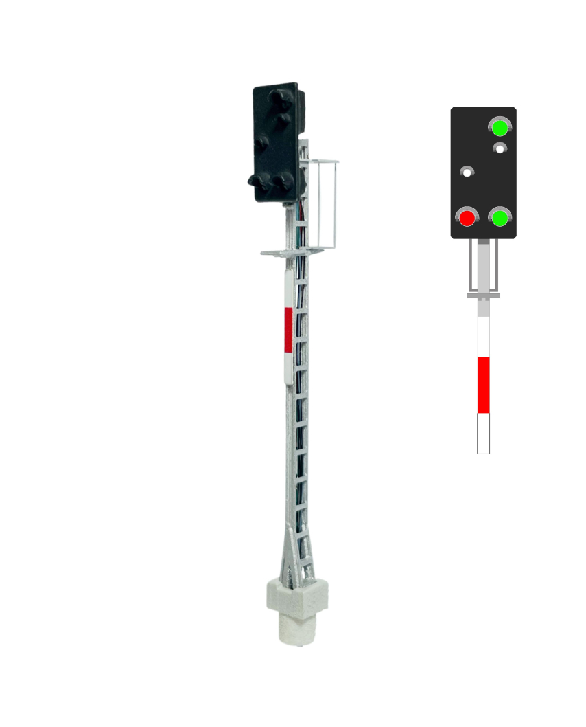 N | ?BB - Main signal with 6 LEDs (white/green/whi