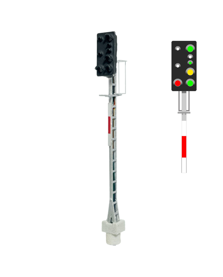 N | ?BB - Main signal with 8 LEDs (white/green/whi