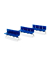 Bancs bleus (3 pièces)