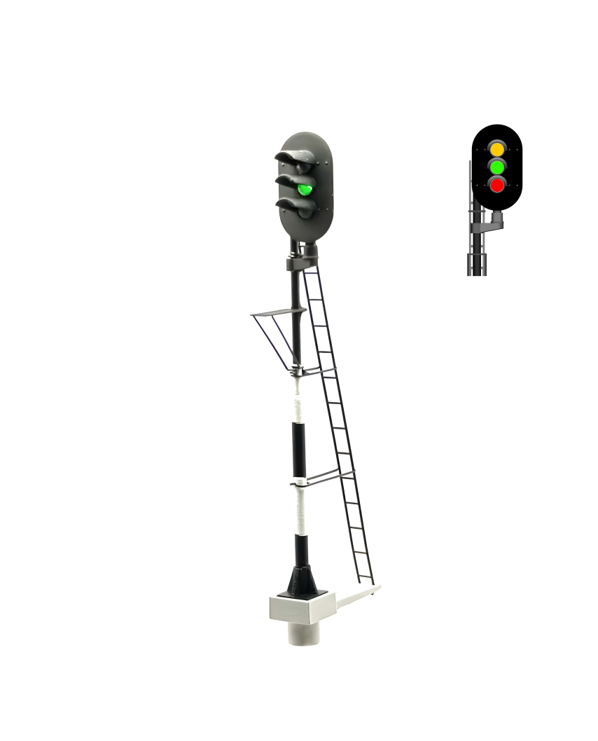 NS - Main signal with 3 LEDs (Yellow/Green/Red) -