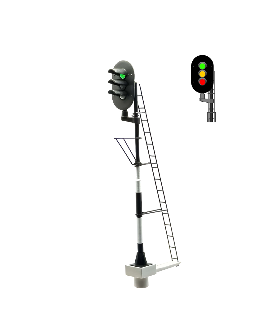 NS - Main signal with 3 LEDs (Green/Yellow/Red) -