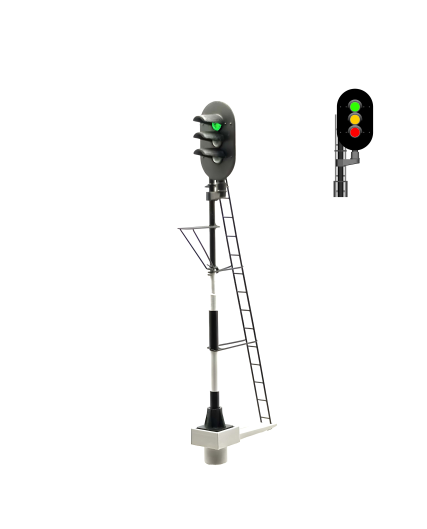 NS - Main signal with 3 LEDs (Green/Yellow/Red) -