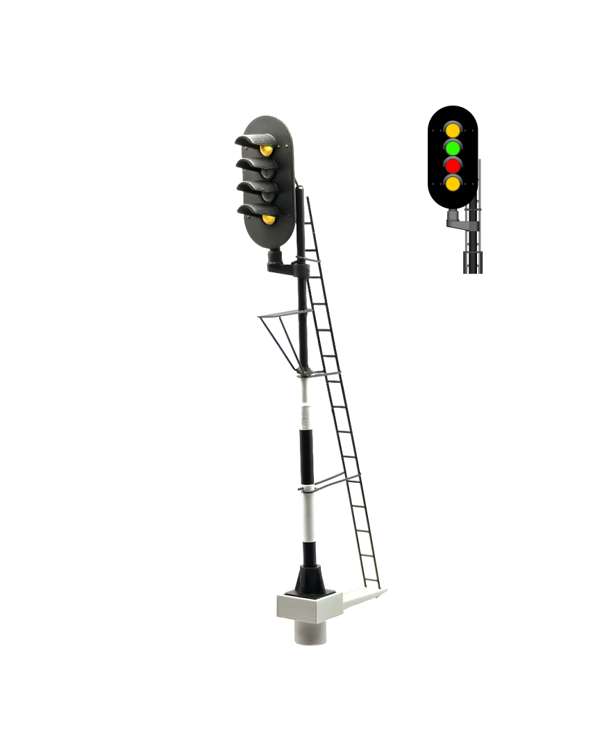 NS - Main signal with 4 LEDs (Yellow/Green/Red/Yel