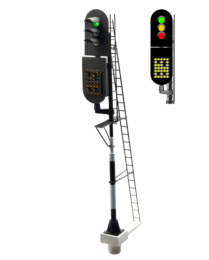 NS - Main signal with speed indicator (Green/Yello