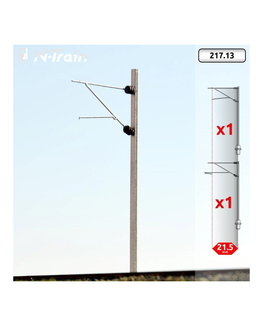 SBB - H-Profilmasten mit FL-140 Ausleger - S (2 St.)