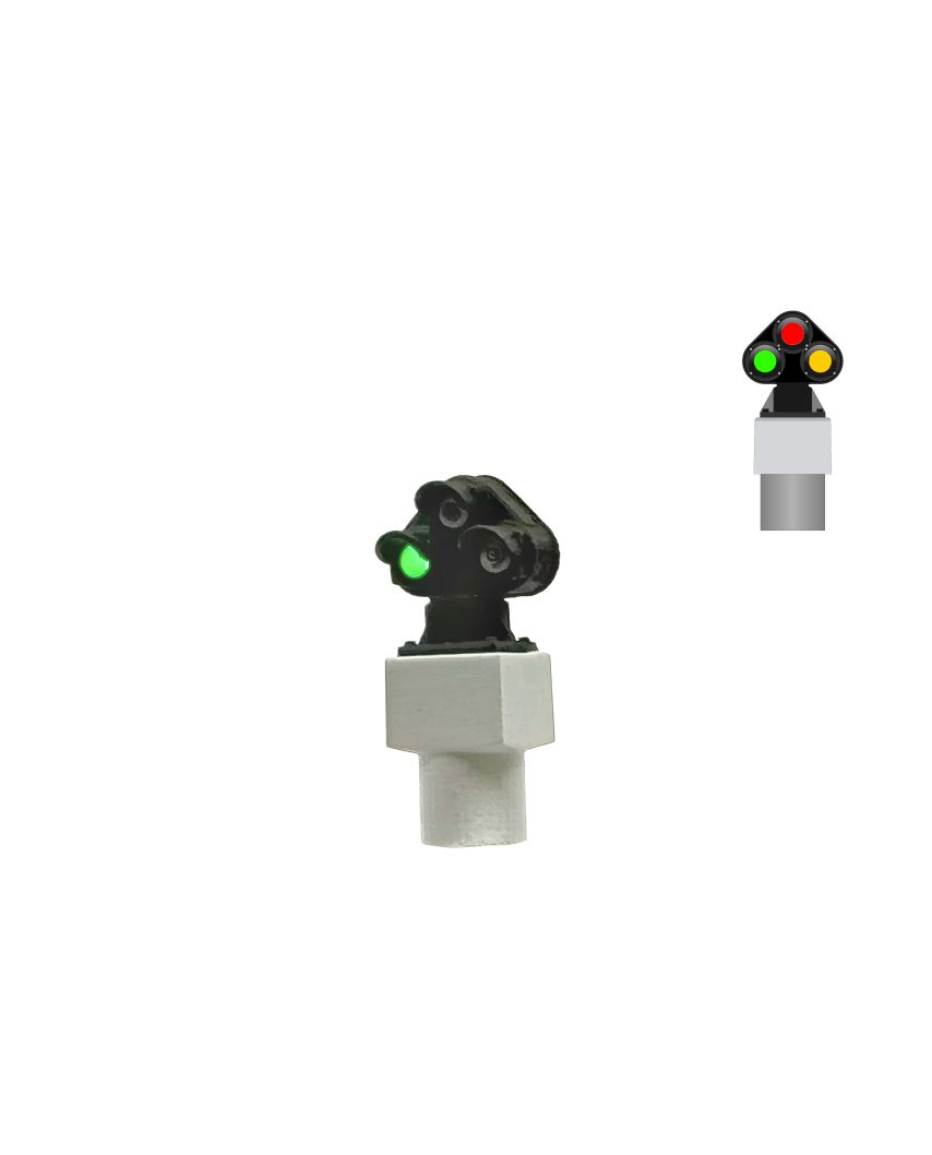 NS - Dwarf signal with 3 LEDs (Green+Red+Yellow)