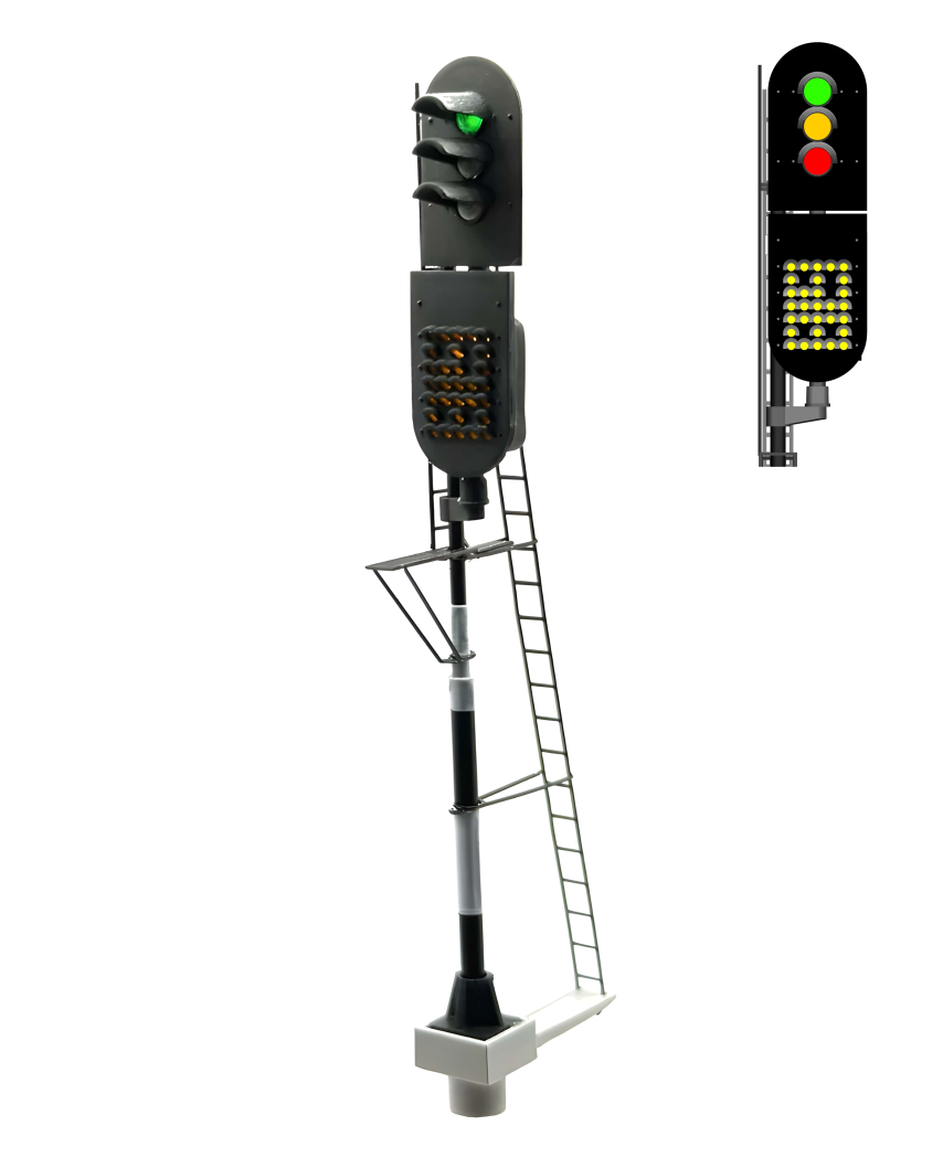 NS - Main signal with speed indicator (Green/Yello