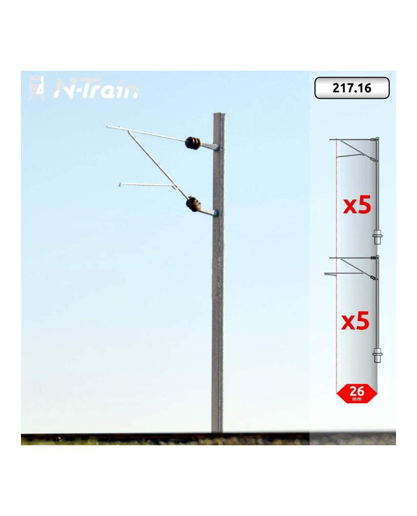 SBB - H-Profile mast with FL-140 Bracket - M (10 units)