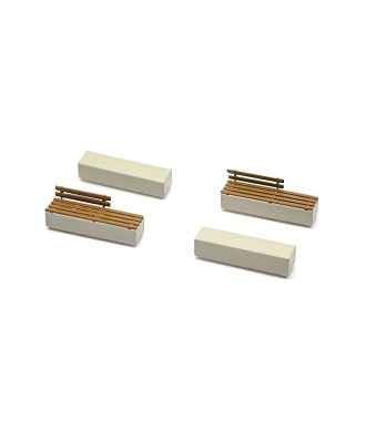 Bancs modernes de béton