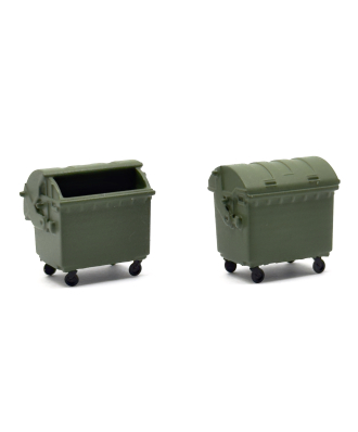 H0 | Green wheel containers