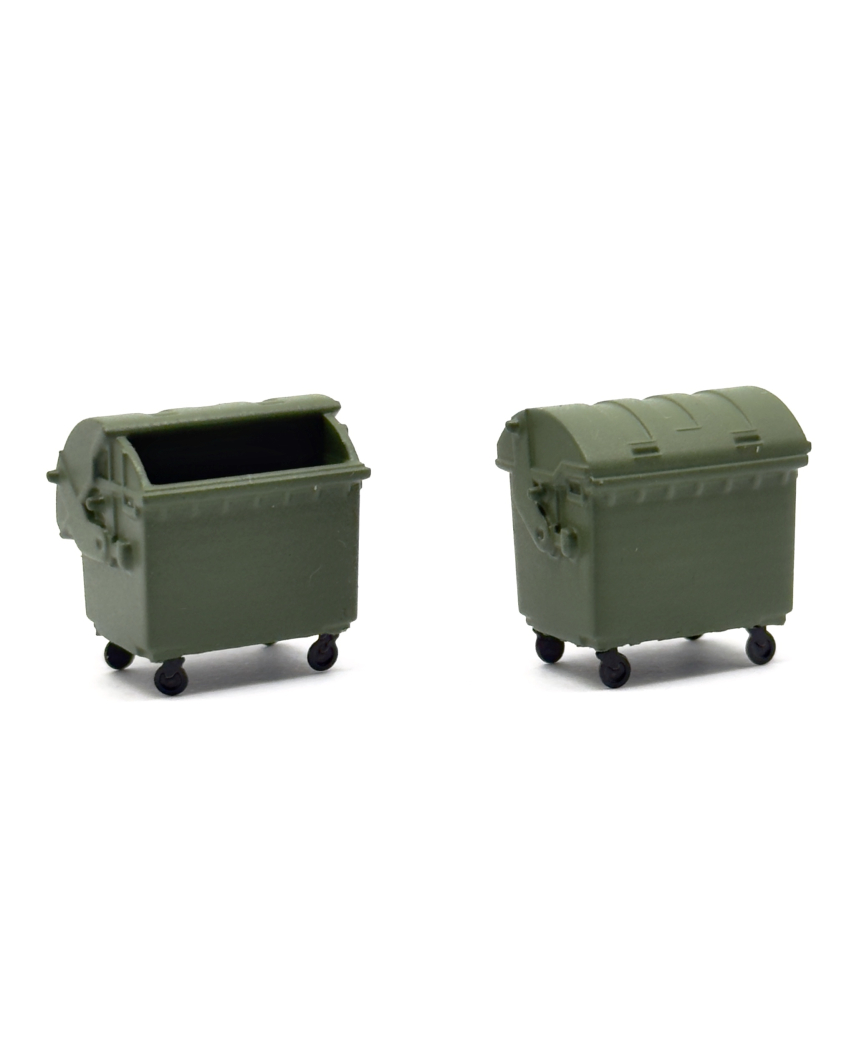 H0 | Green wheel containers