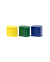 H0 | 3 recycling containers - Metallic-type