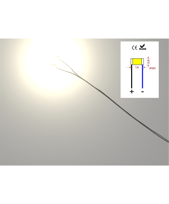 LED 0603 Warmweiß - Vorverdrahtet (10 Stk.)