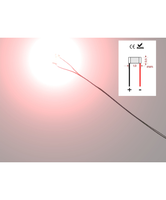 LED 0402 Rojo precableado (10 u.)