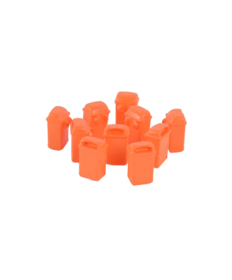 10 hängende Papierkörbe - Orange