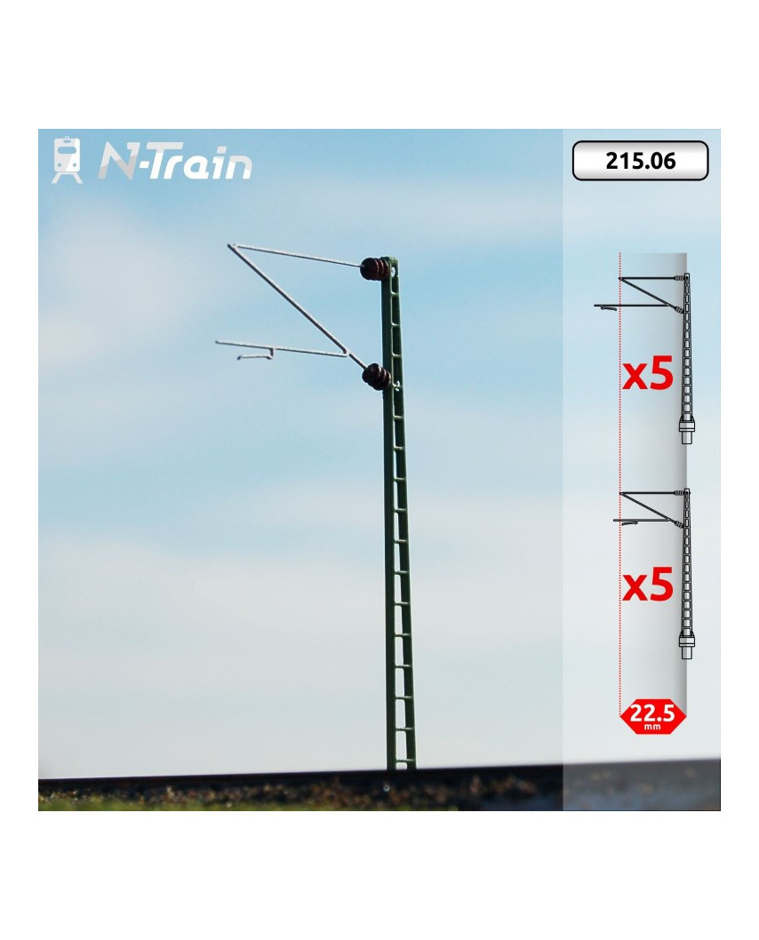 DB - Poteaux en treillis à console Re160 - M (10 unités)