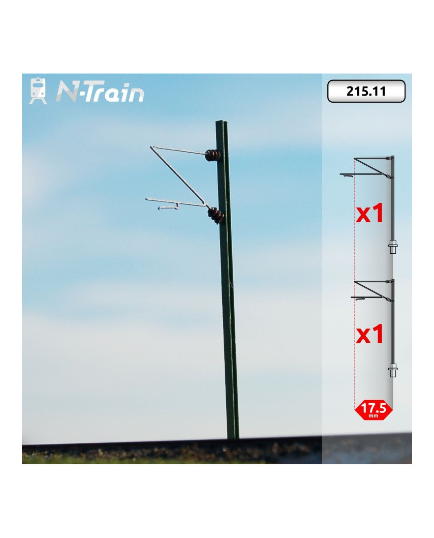 DB - H-Profilmasten mit Re160 Ausleger - S (2 St.)