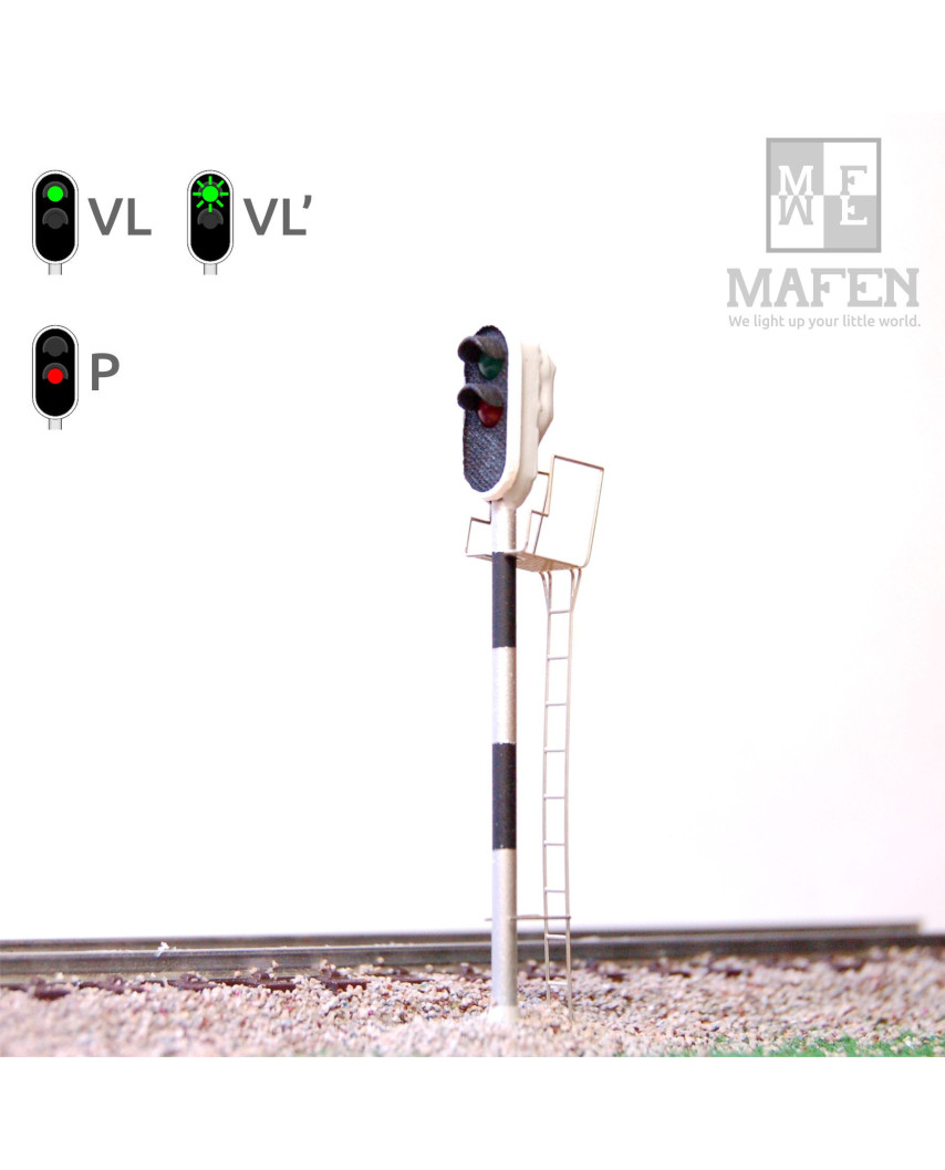 RENFE - Hauptsignal mit 2 LEDs (Grün/Rot)