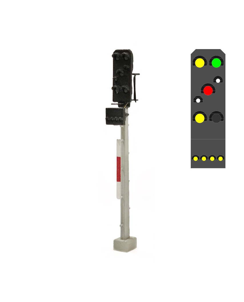 DR - Signal combiné (7L) - j/v/b/r/b/j + j