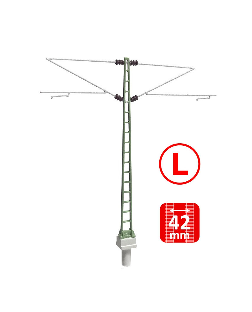 DB - Poteaux de pleine voie à console Re160 - L (6 unités)