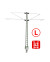 DB - Poste con doble ménsula Re160 - L (3+3 uds.)