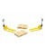2 yellow pallet jacks and 2 europallets
