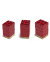 3 pallets with bottle boxes - red/brown