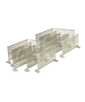 Temporary fences with concrete feet (12 units)