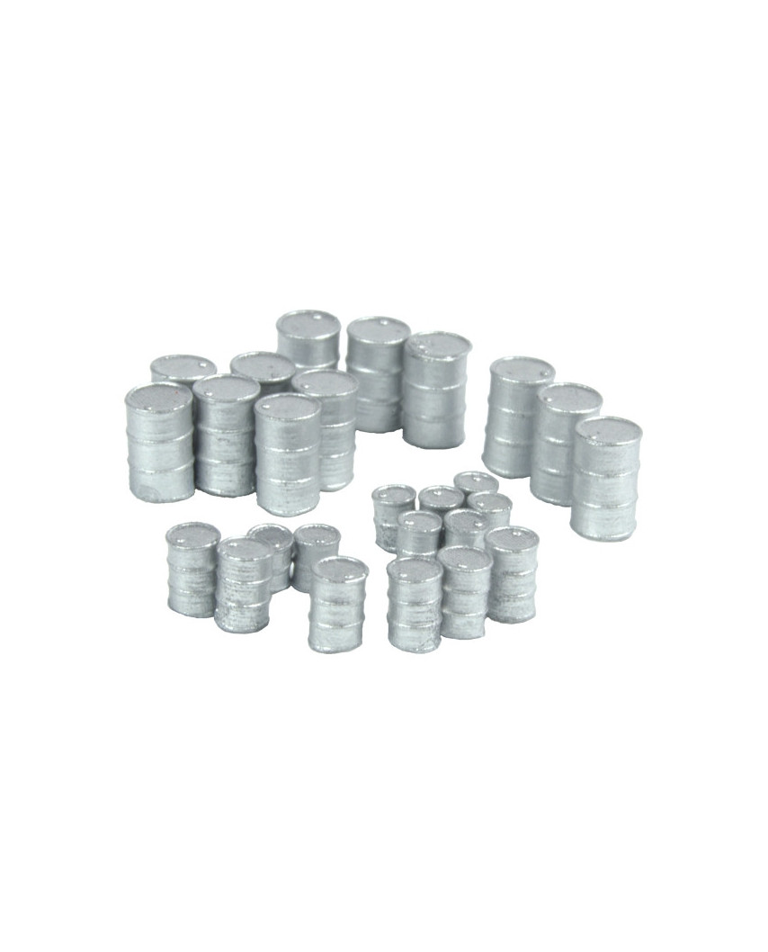 Metallfässer (26 St.) - Silber