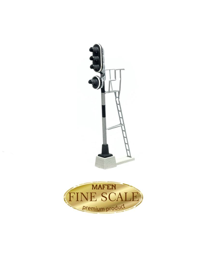 RENFE - Signal de sortie avec 4 LEDs (vert/rouge/jaune/blanc) - FINESCALE