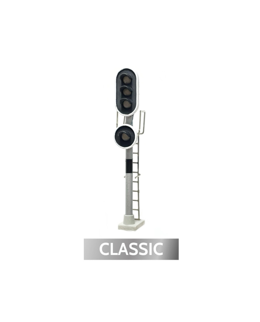 RENFE  - Signal principal avec 4 LEDs (vert/rouge/jaune/blanc)