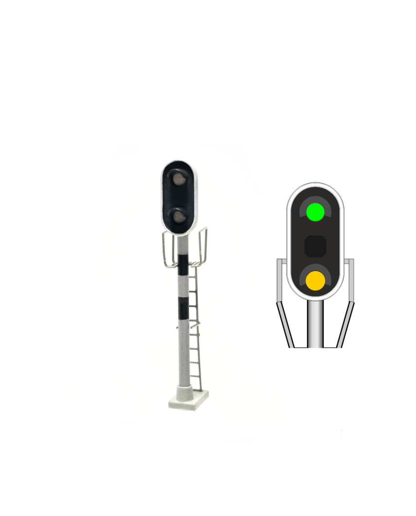 RENFE  - Signal avancé avec 2 LEDs (vert/jaune)