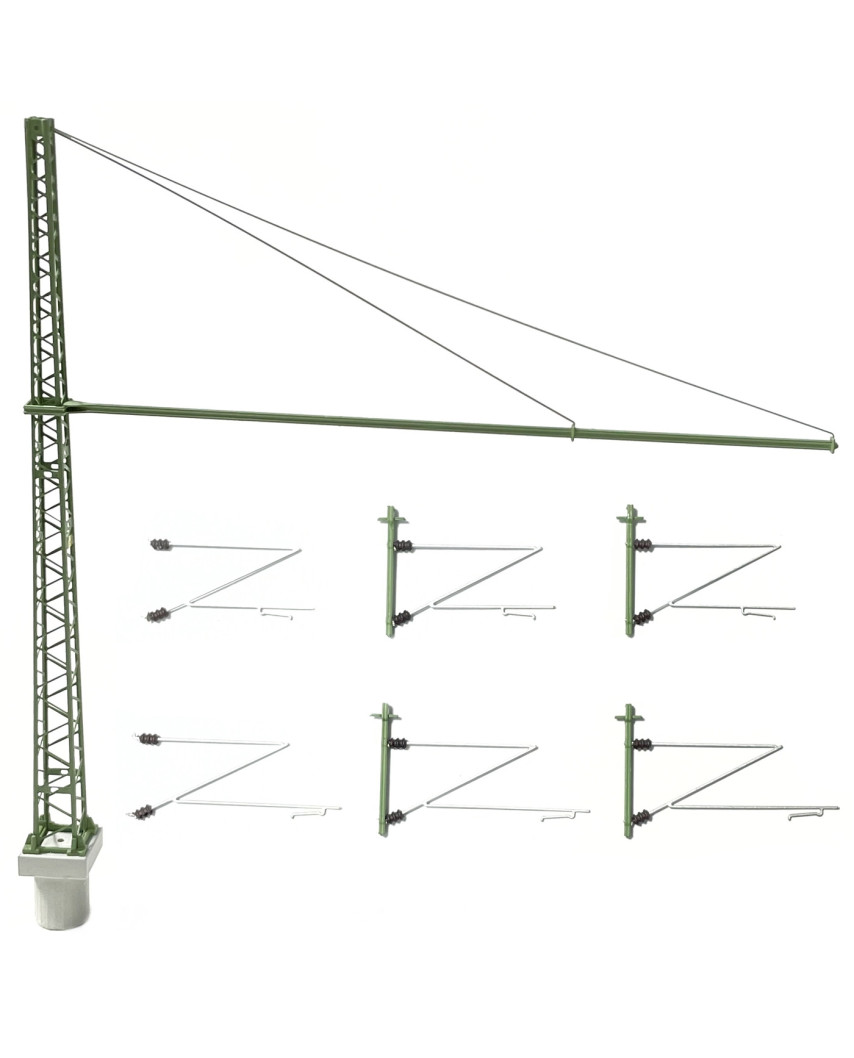 DB Suspended box girder mast (3 tracks)