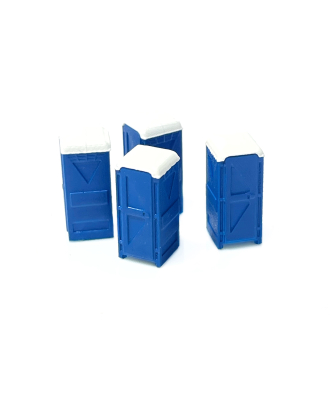 Toilettes portables bleues