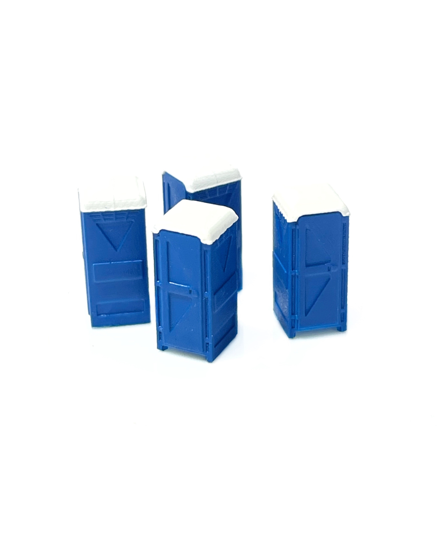 Toilettes portables bleues