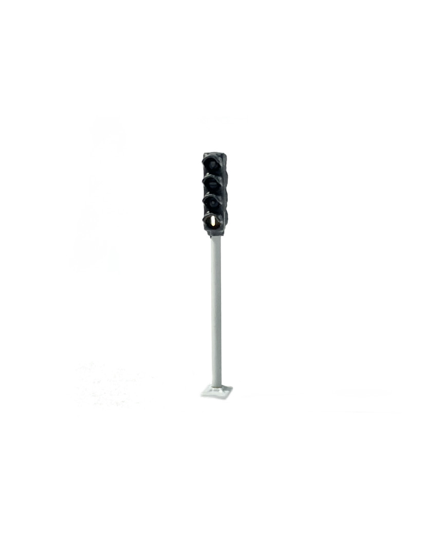 Tramway signal with 4 lights