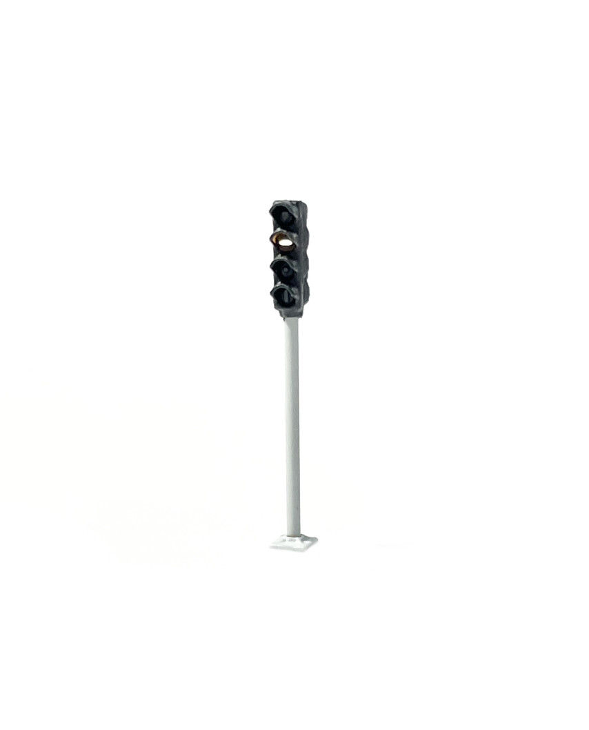Tramway signal with 4 lights