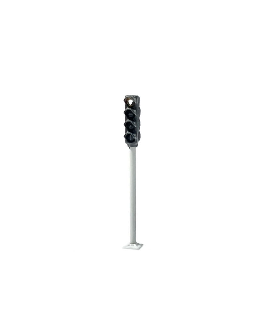 Tramway signal with 4 lights