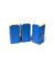 Blue portable toilettes
