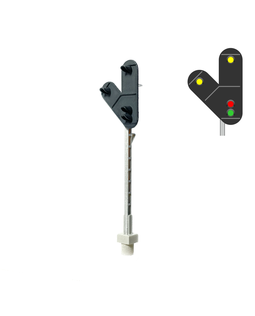 DSB I-SI Signal 4 lights V shape - left
