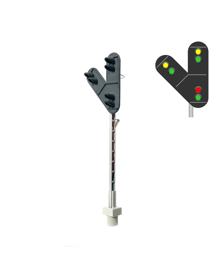 DSB I-SI Signal 6 Lichte V Form - links