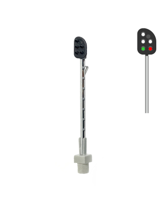 DSB DV Signal auf dem Mast mit 5 Lichter