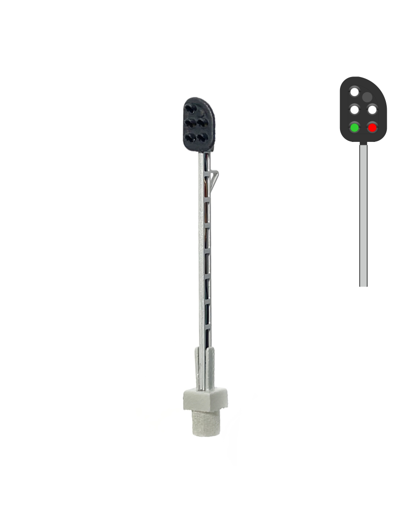 DSB DV Signal auf dem Mast mit 5 Lichter