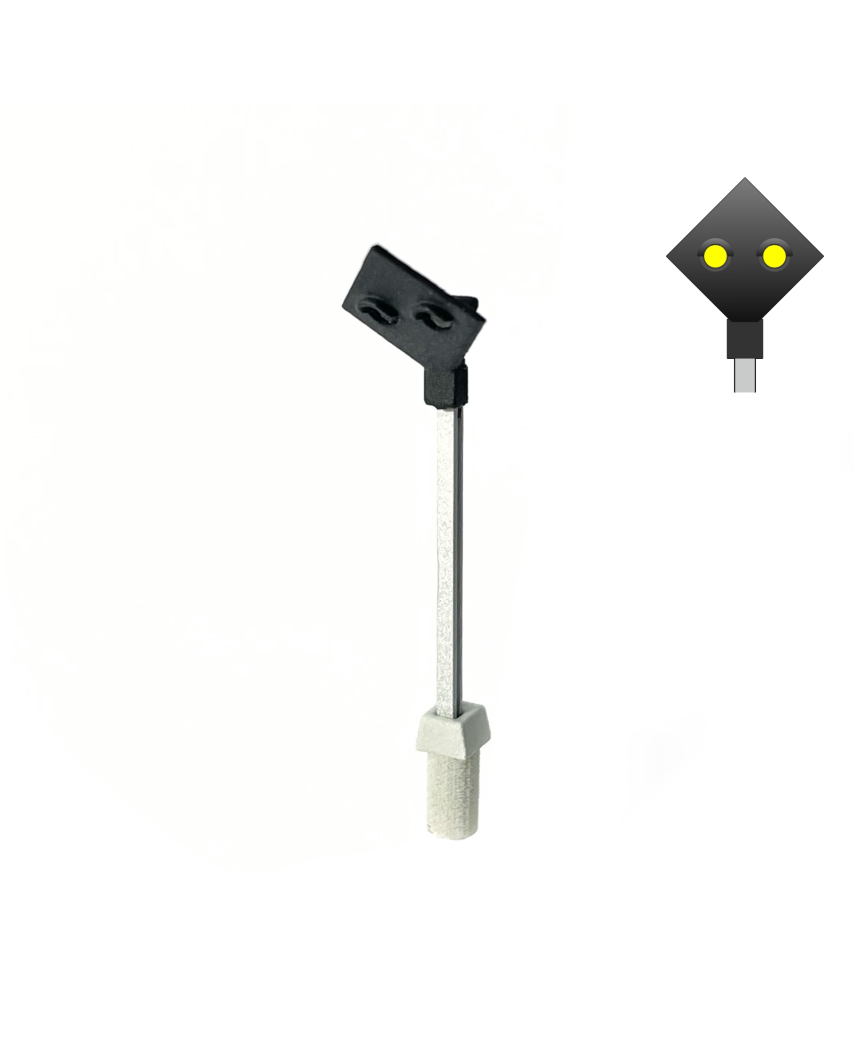 DSB Level crossing signal with 2 lights