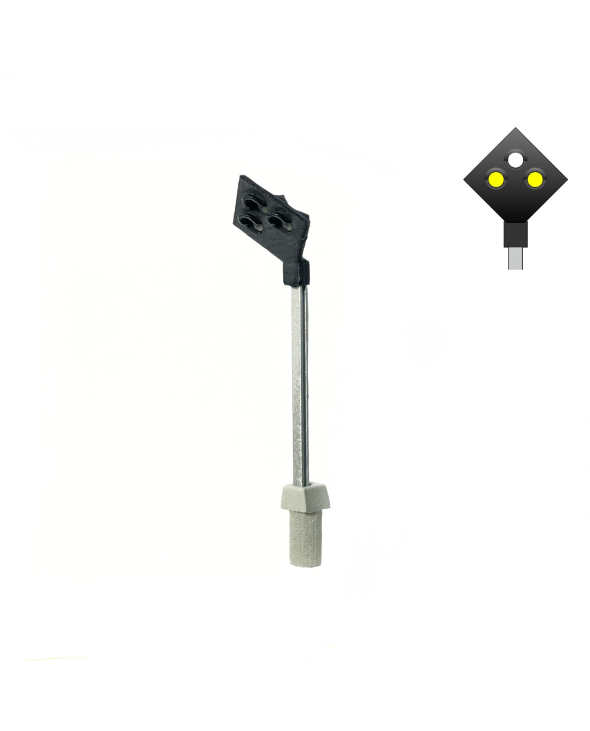 DSB Bahnübergangssignal with 3 Lichter