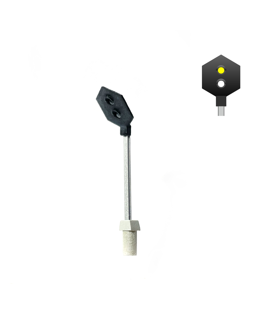 DSB Level crossing signal with 2 lights