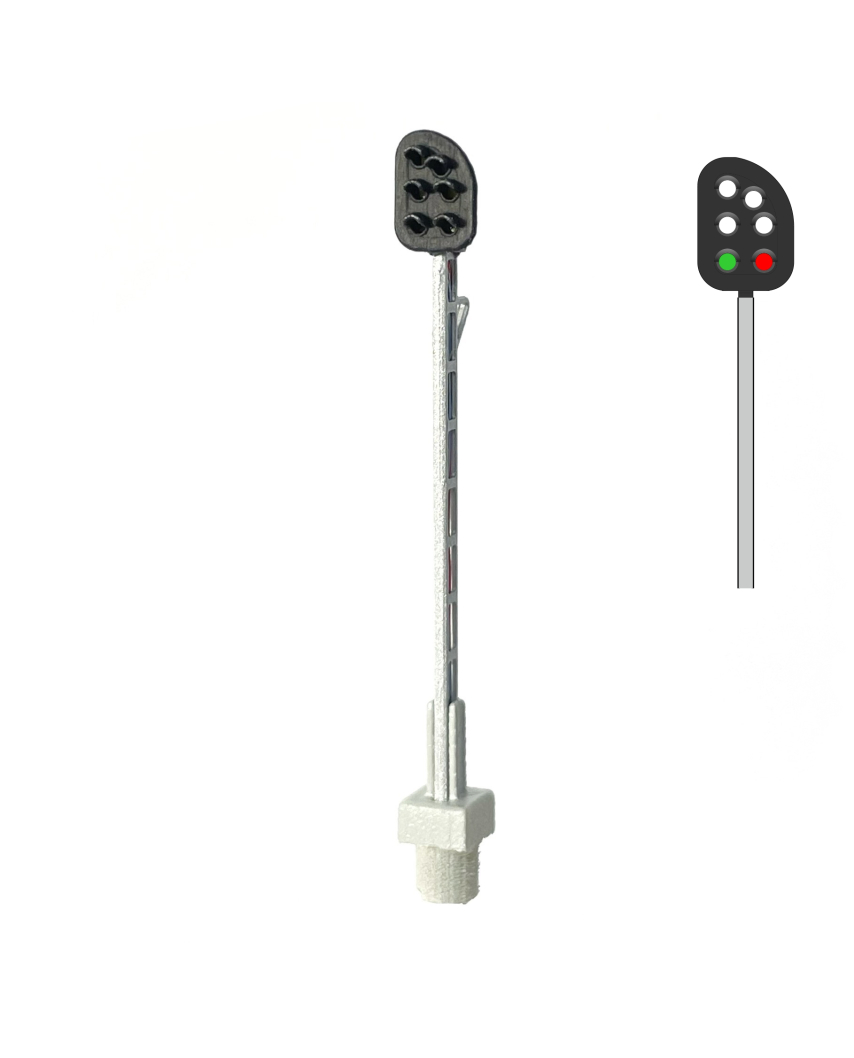 DSB DV Signal on pole with 6 lights