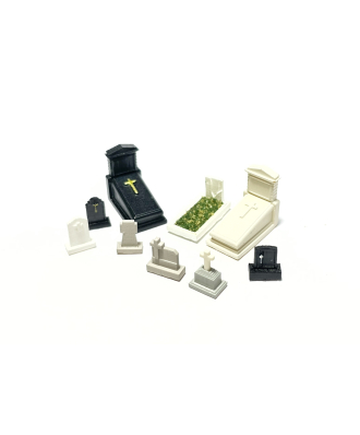 Cimetière avec tombes chrétiennes